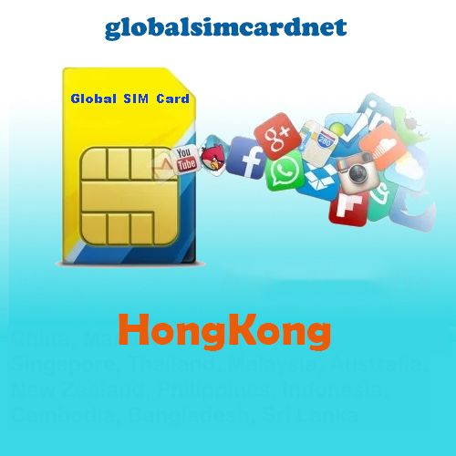 GSC-AS1: Hongkong Travelling Internet LTE Global SIM Card 2-5GB/7-30 Days, Data only, no phone call and Text Message!